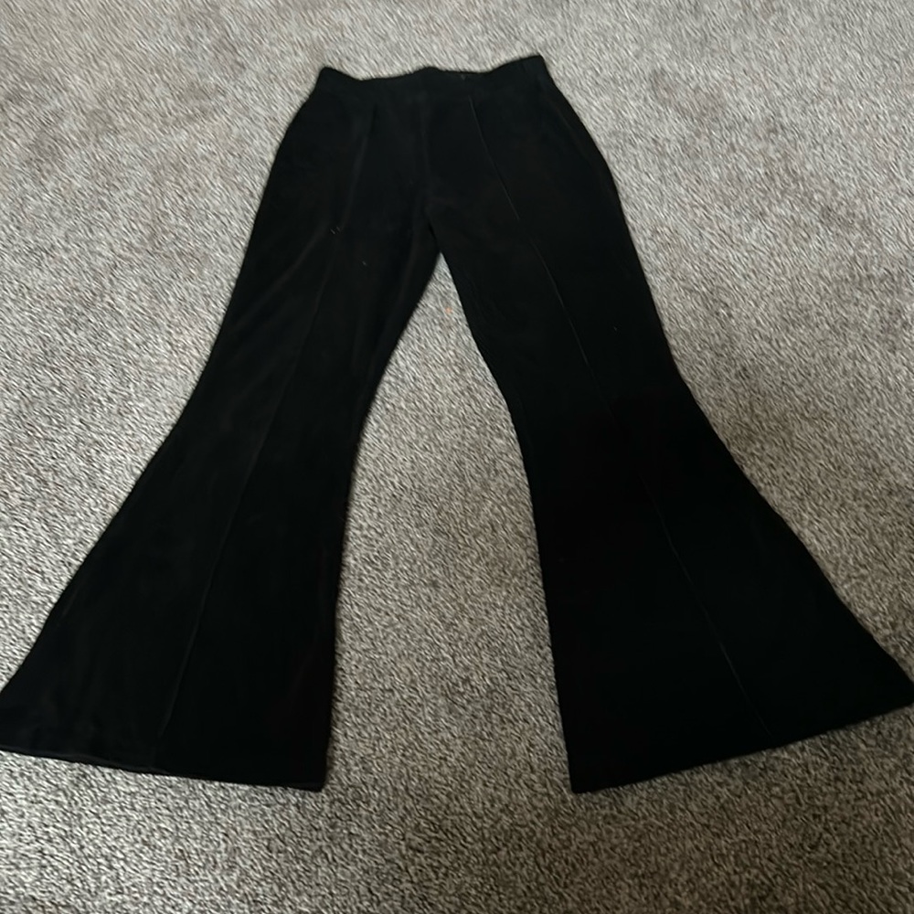 Velvety aerie flare pants size extra small short